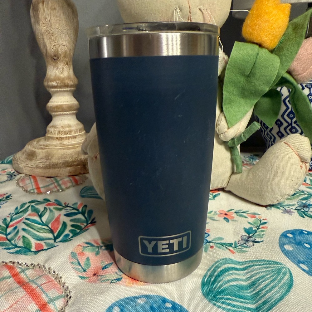 YETI Blue Rambler Stackable Cup